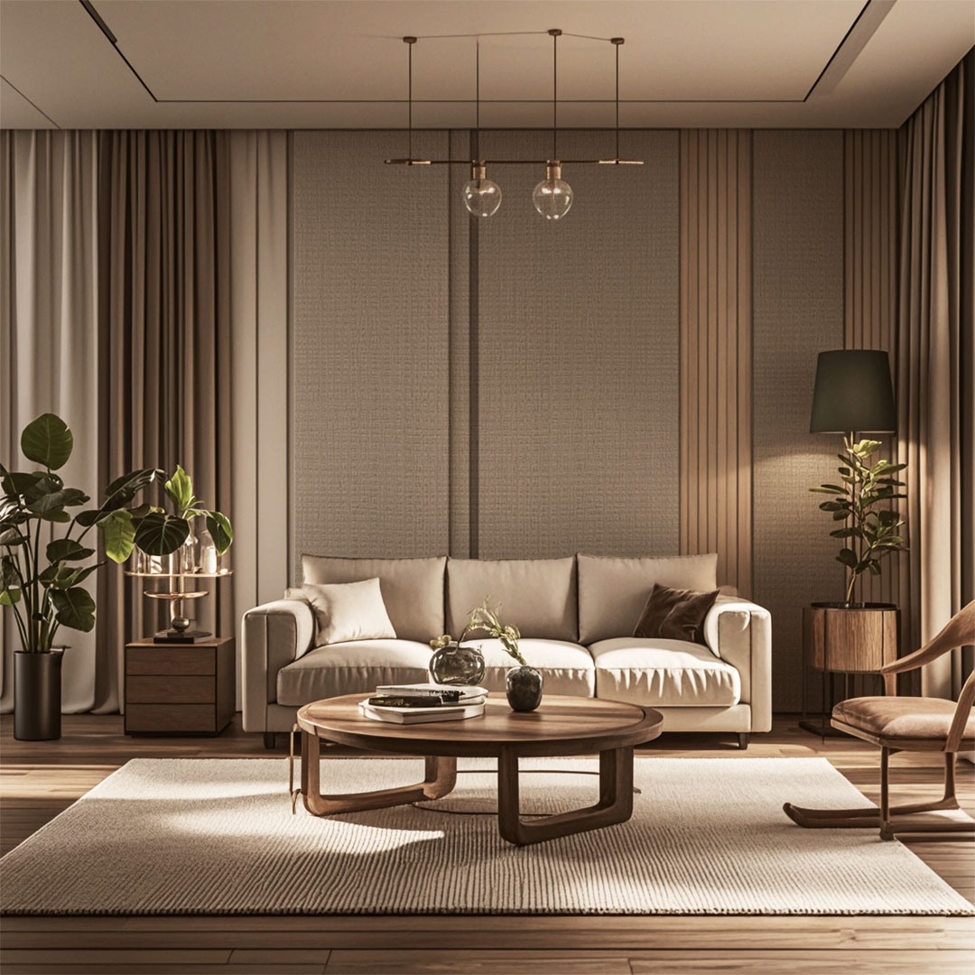 BZ01 패브릭 질감 패널 - 라이트 럭셔리